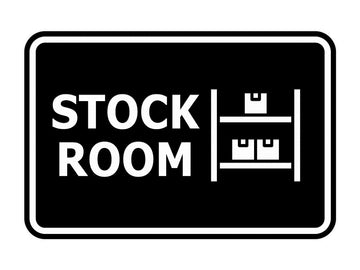 Signs ByLITA Classic Framed Stock Room Wall or Door Sign